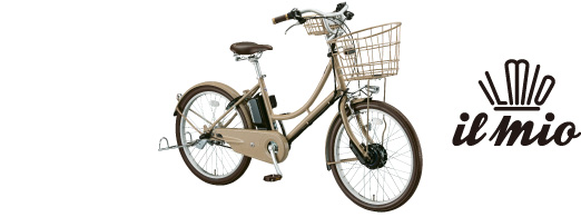il mio(イルミオ)の自転車写真とロゴ