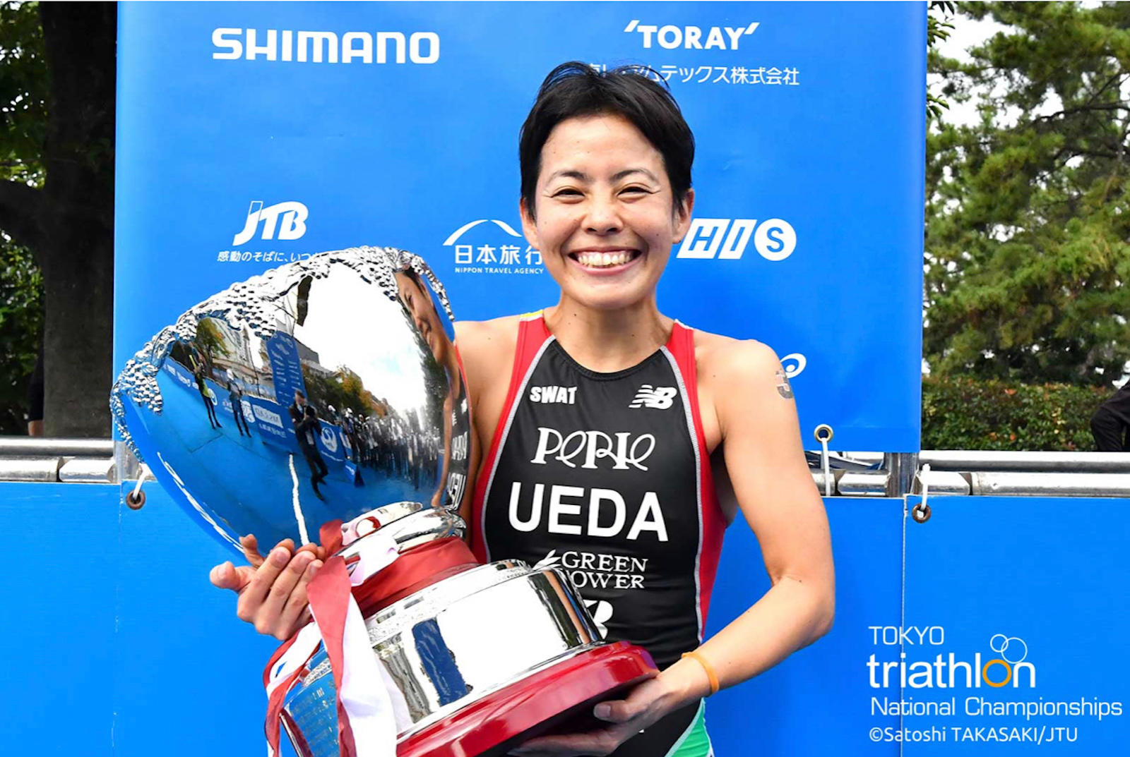 2020日本トライアスロン日本選手権を上田選手が6度目の優勝