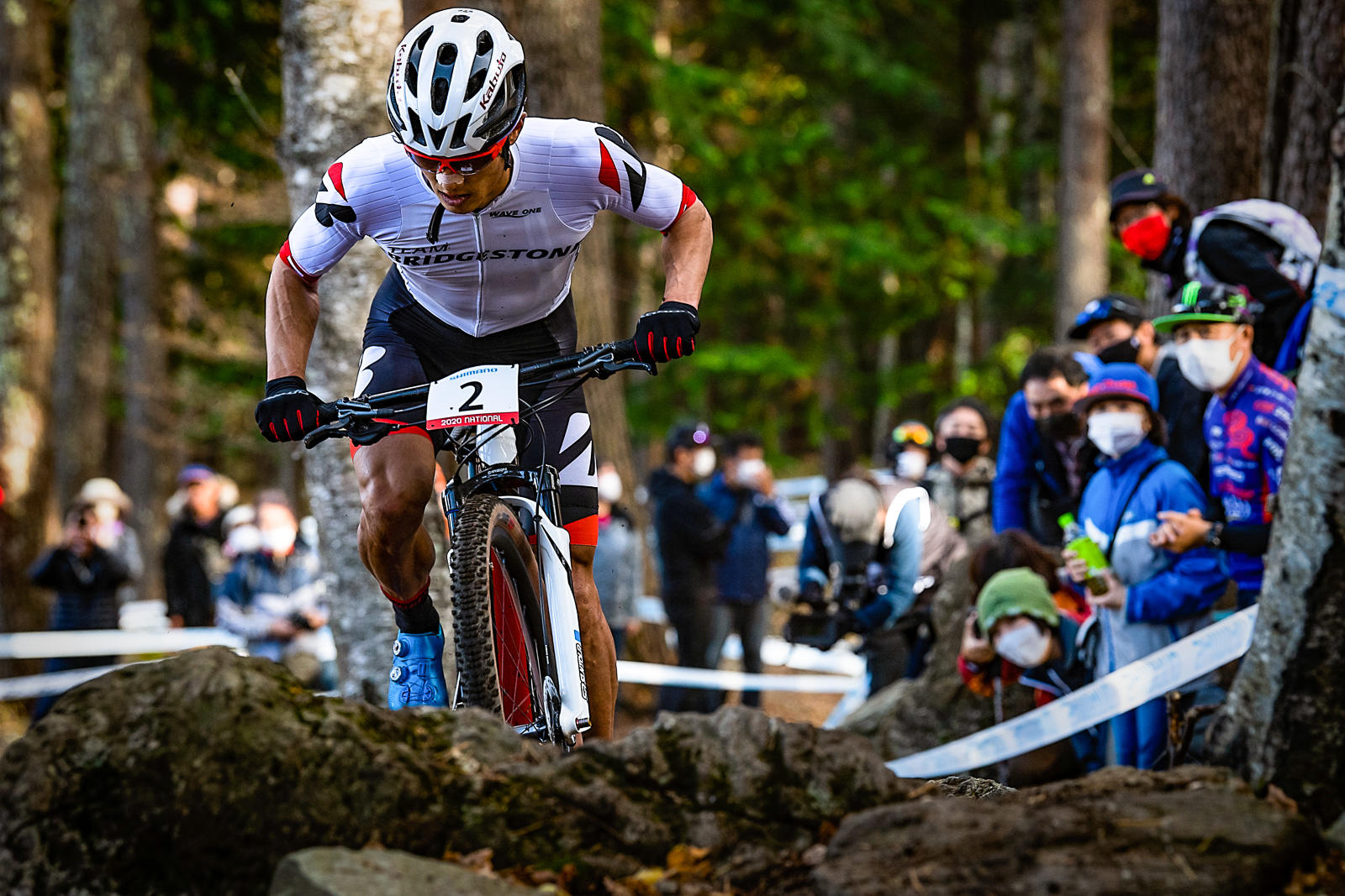 2020MTB全日本選手権 男子XCO　平野2位、沢田3位に