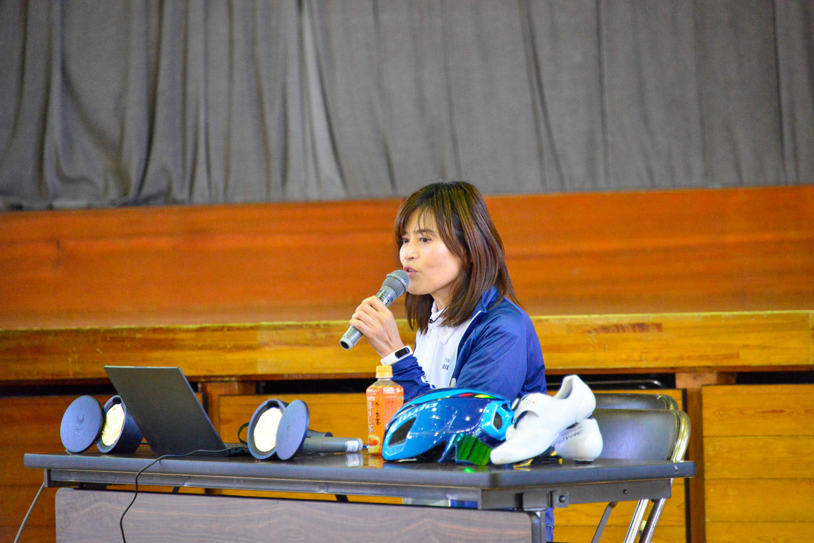 【杉浦佳子選手・講演】「夢の実現」／静岡県裾野市立向田小学校にて