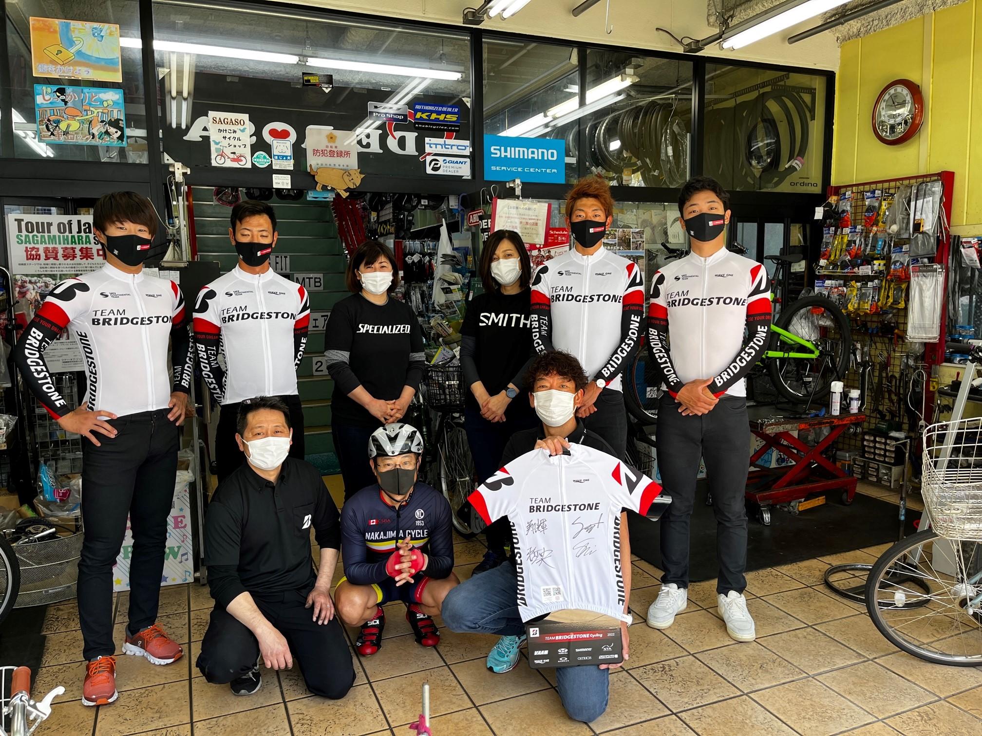 【TEAM BRIDGESTONE　Cycling  販売店訪問】中島サイクル