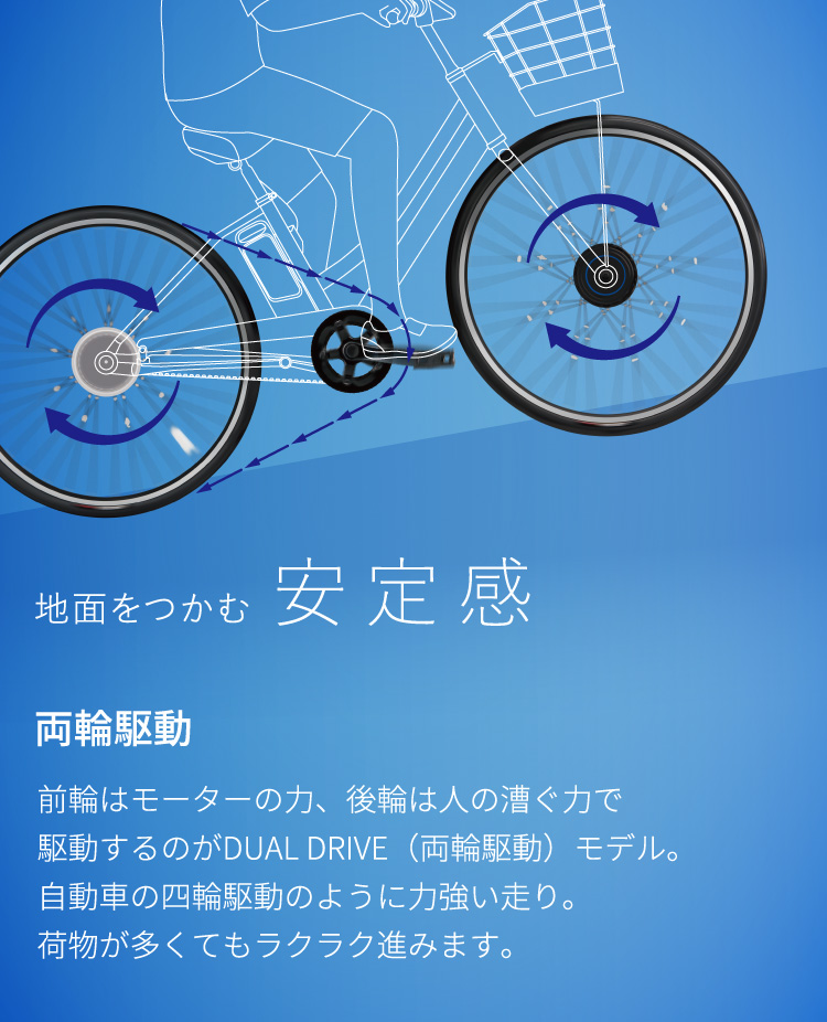 街乗り自転車］通学・通勤向け自転車 | 電動アシスト自転車 