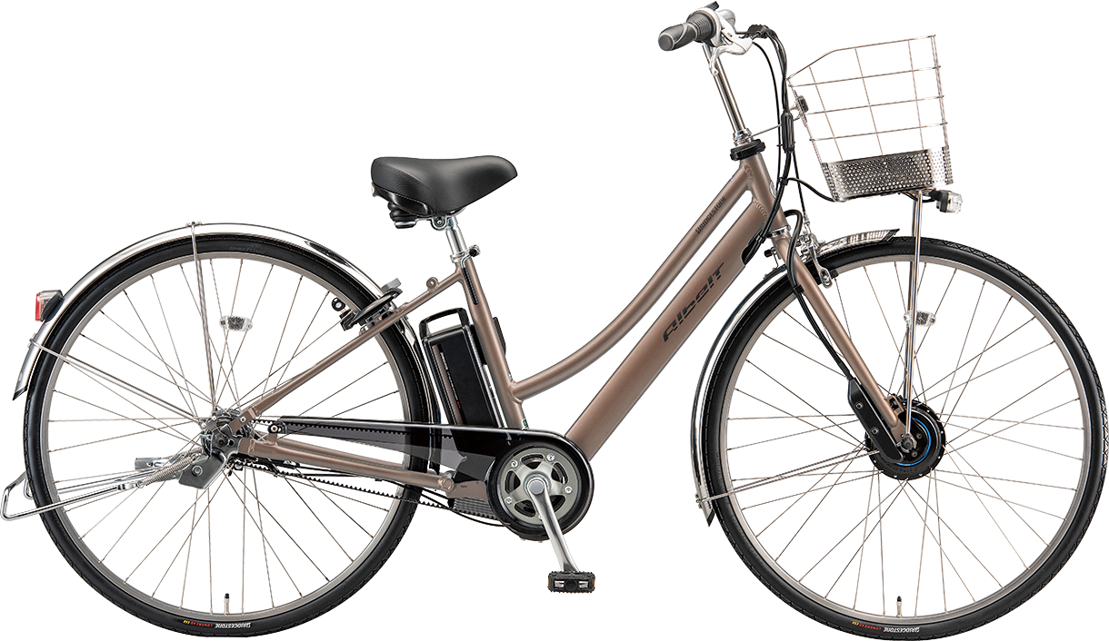 通学・通勤向け電動アシスト自転車 アルベルト e T.プルミエブロンズ(ツヤ消しカラー)/L型色の写真