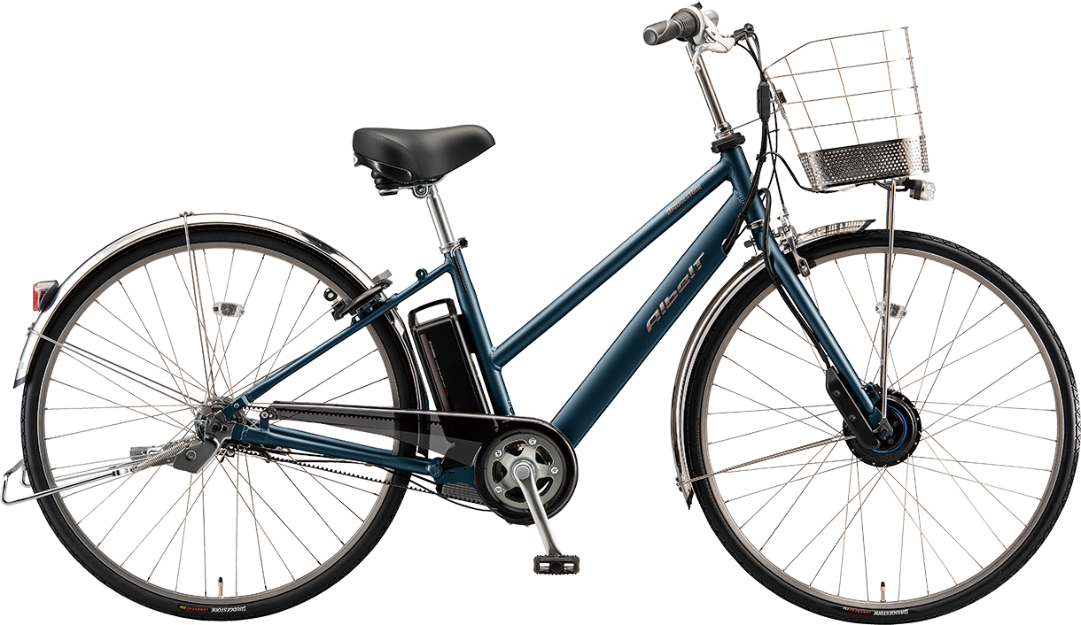 通学・通勤向け電動アシスト自転車 アルベルト e T.レトロブルー(ツヤ消しカラー)/S型色の写真