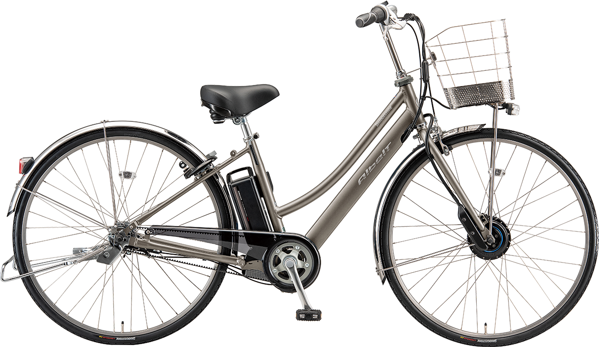 通学・通勤向け電動アシスト自転車 アルベルト e T.チタニウムシルバー(ツヤ消しカラー)/L型色の写真