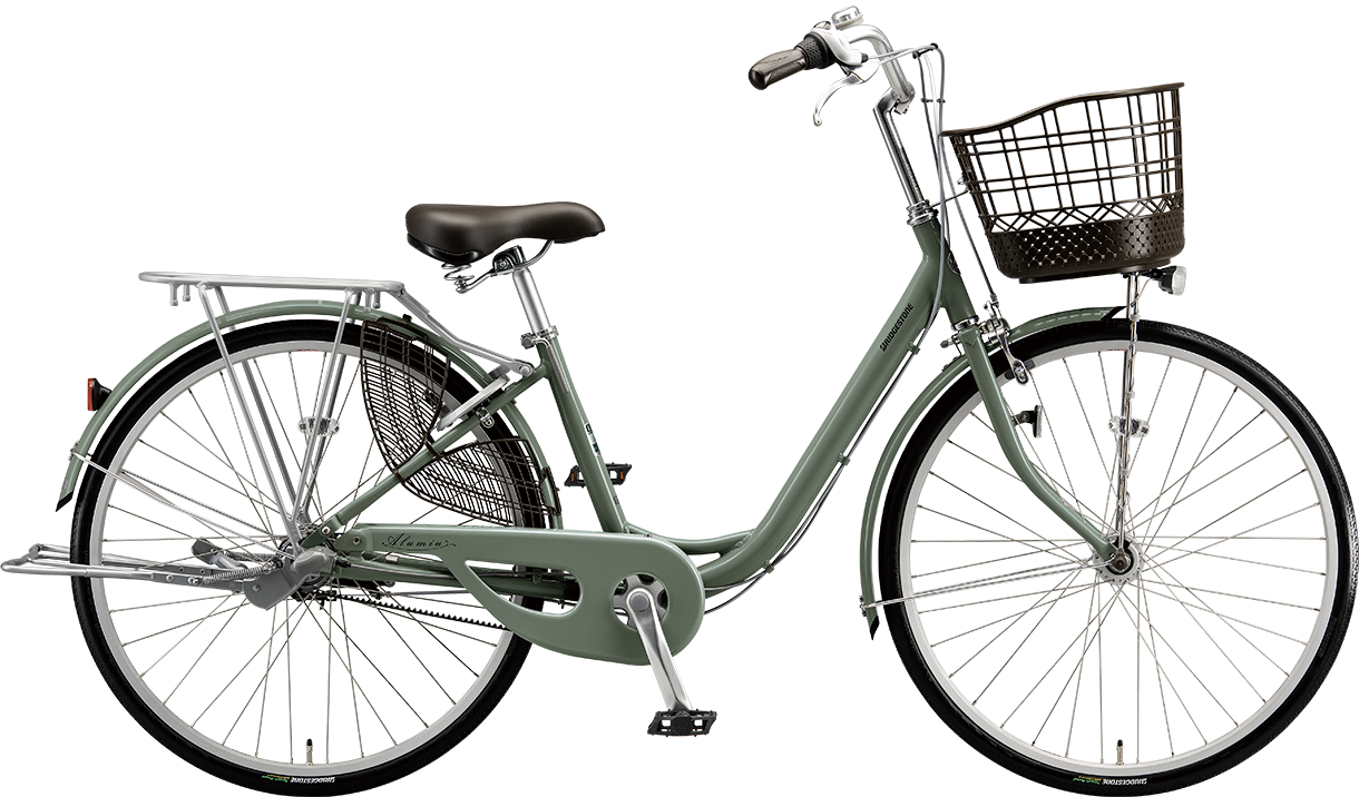 買い物向け自転車 アルミーユ M.Yソフトカーキ/ベルトモデル色の写真