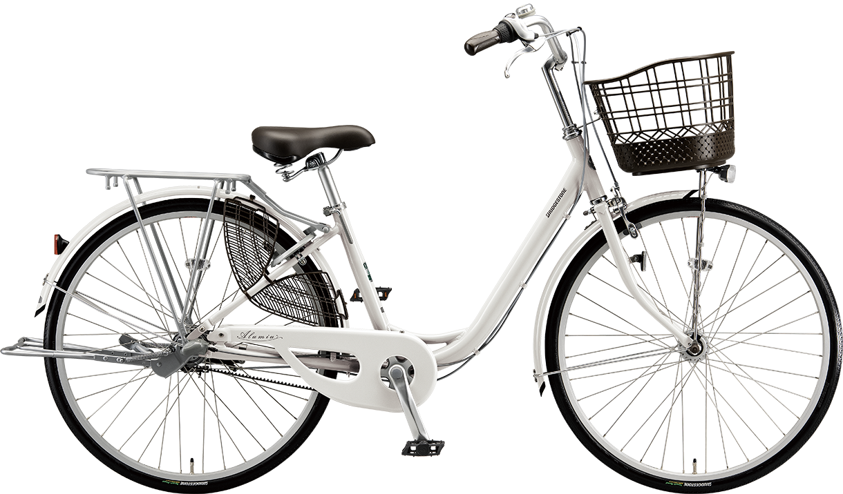 買い物向け自転車 アルミーユ E.Xソフトライトグレー/ベルトモデル色の写真