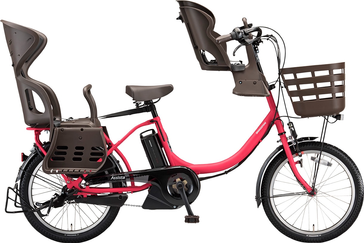 子ども乗せ電動アシスト自転車 アシスタC STD オプション装着例の写真