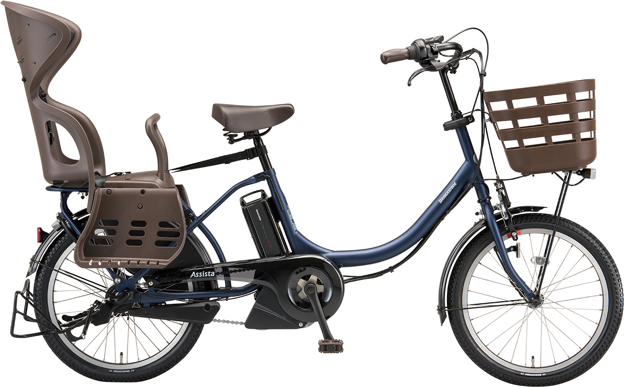 子ども乗せ電動アシスト自転車 アシスタC STD T.Xサファイヤブルー（ツヤ消しカラー）色の写真