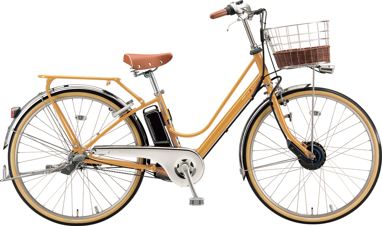 通学・通勤向け電動アシスト自転車 カジュナ e ベーシックライン E.Xキャラメルブラウン色の写真