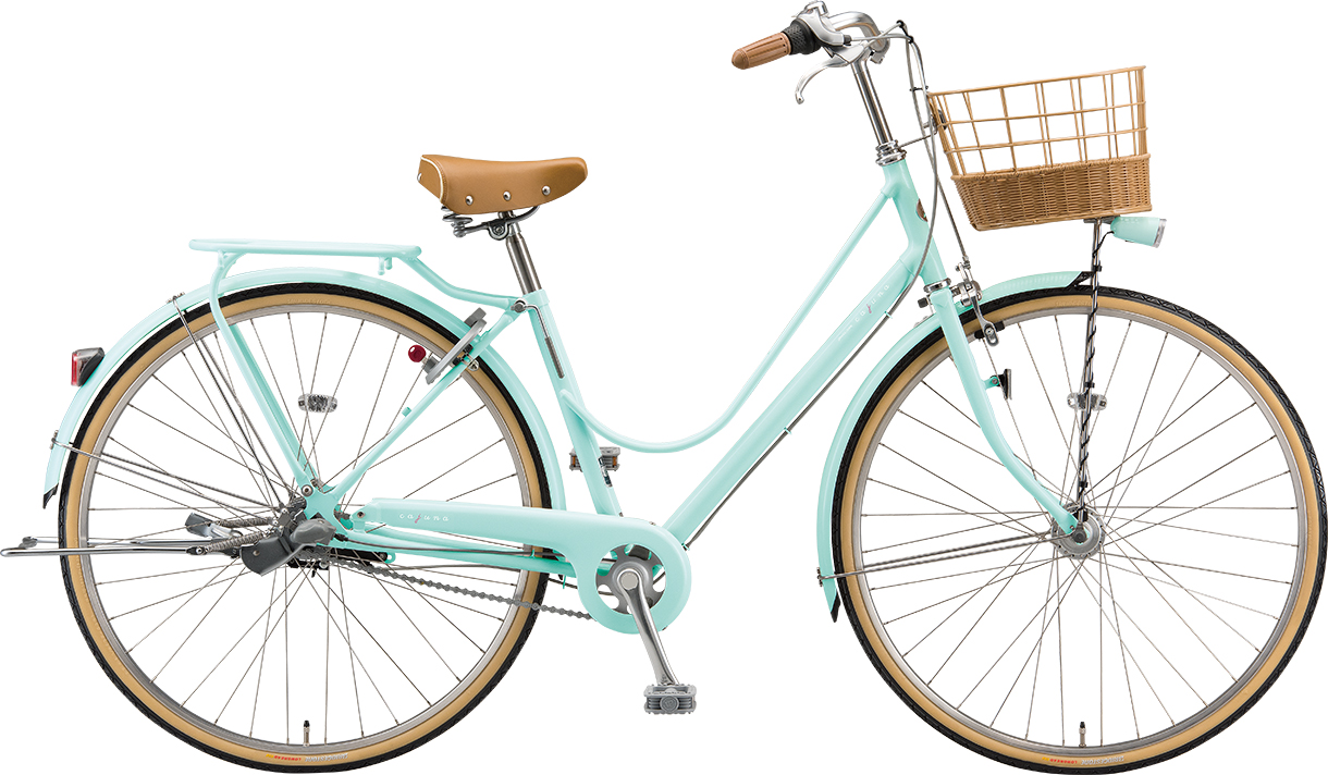 通学・通勤向け自転車 カジュナ スイートライン E.Xミストグリーン／デラックスモデル（チェーン）色の写真
