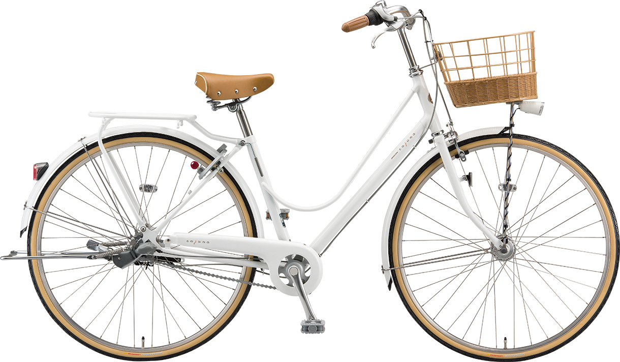 通学・通勤向け自転車 カジュナ スイートライン P.Xピュアホワイト／デラックスモデル（チェーン）色の写真