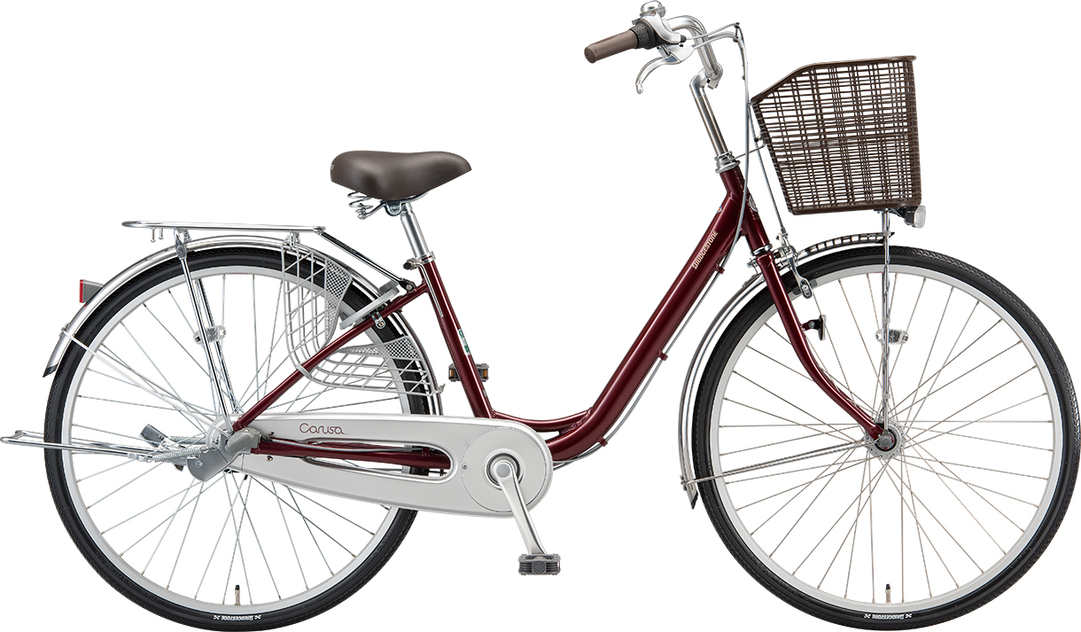 買い物向け自転車 カルーサ F.Xカラメルブラウン色の写真