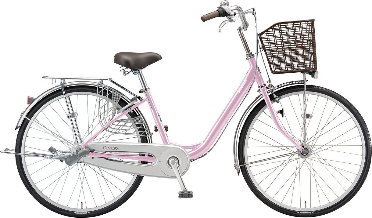 買い物向け自転車 カルーサ M.Xプレシャスローズ色の写真