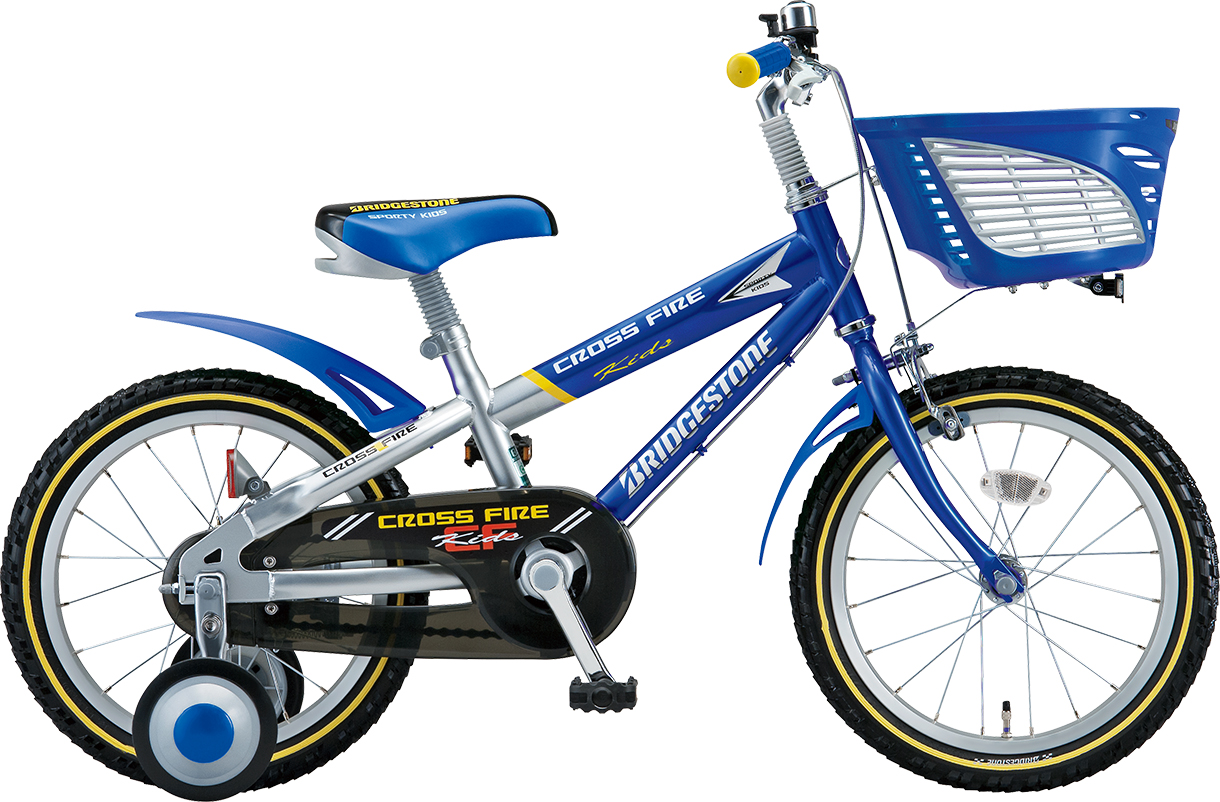 子ども用自転車 クロスファイヤーキッズ  ブルー＆シルバー色の写真