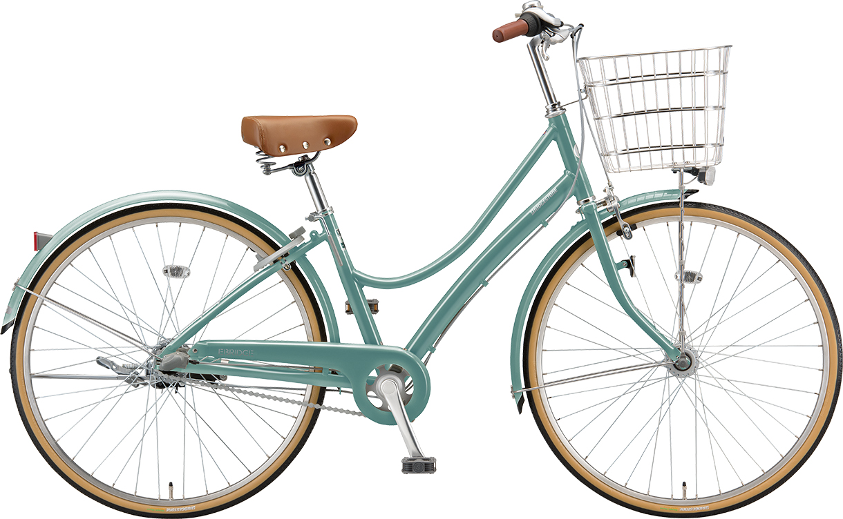 買い物向け自転車 エブリッジ L E.Xモダングリーン色の写真