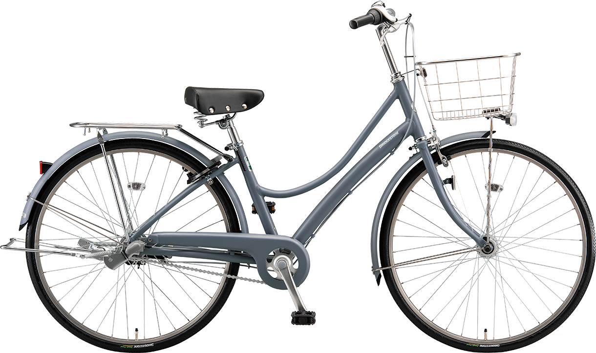 通学・通勤向け自転車 エブリッジL スクール T.Xダークアッシュ(ツヤ消しカラー)色の写真