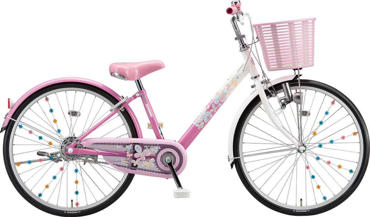 子ども用自転車 エコパル ピンク色の写真