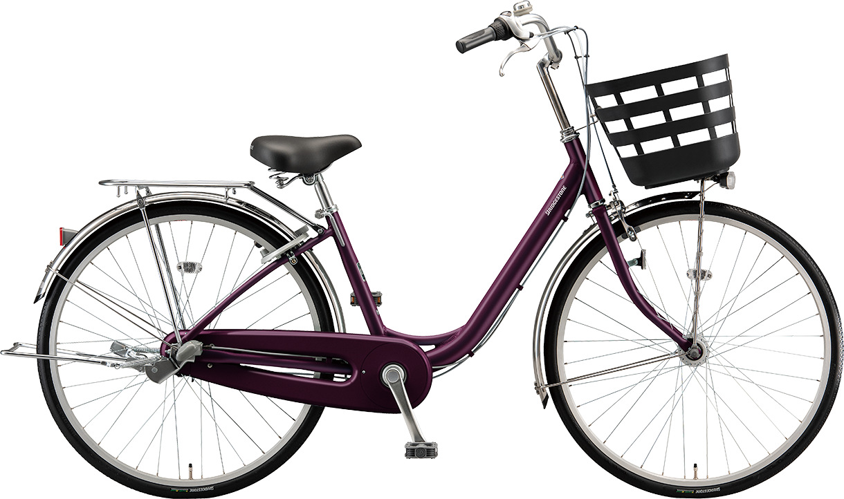 買い物向け自転車 フレーミー LT(ライト) P.Xベリーパープル色の写真