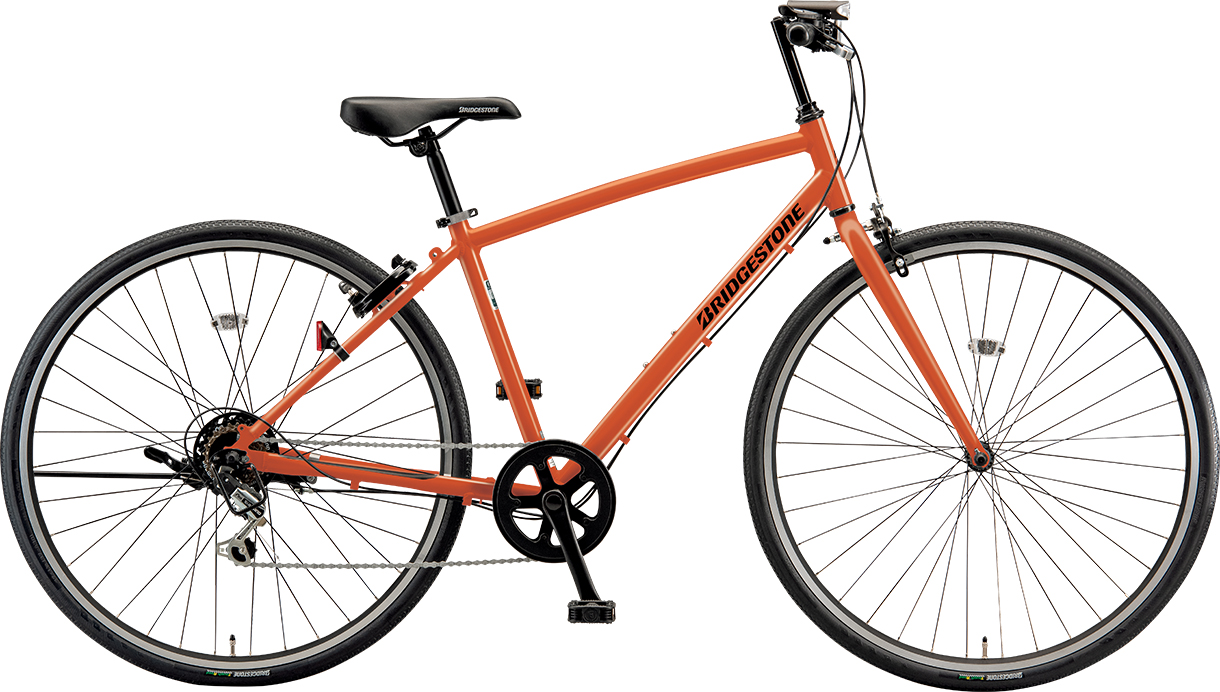 スポーツ向け自転車 エルビーワン F.Xソリッドオレンジ色の写真