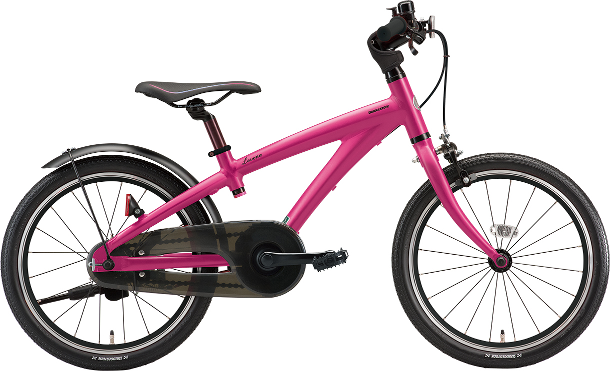 子ども用自転車 レベナ ピンク色の写真