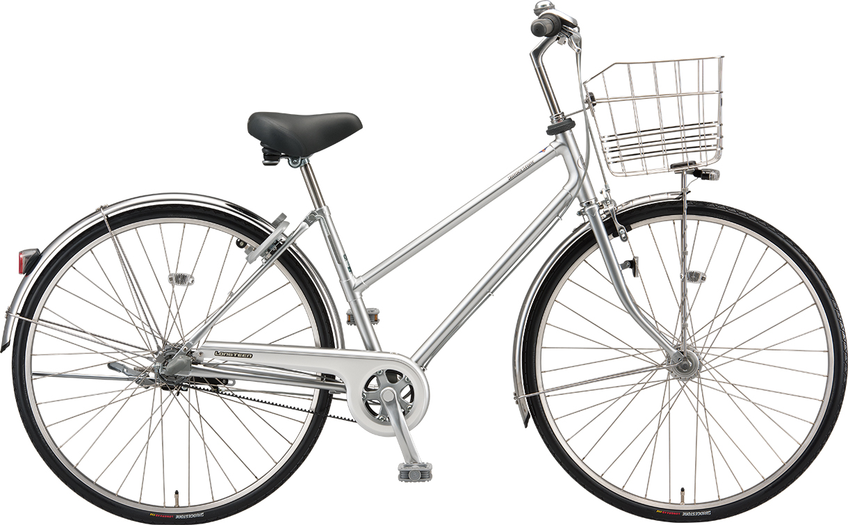 通学・通勤向け自転車 ロングティーン デラックス M.XRシルバー／ベルトモデル／S型色の写真
