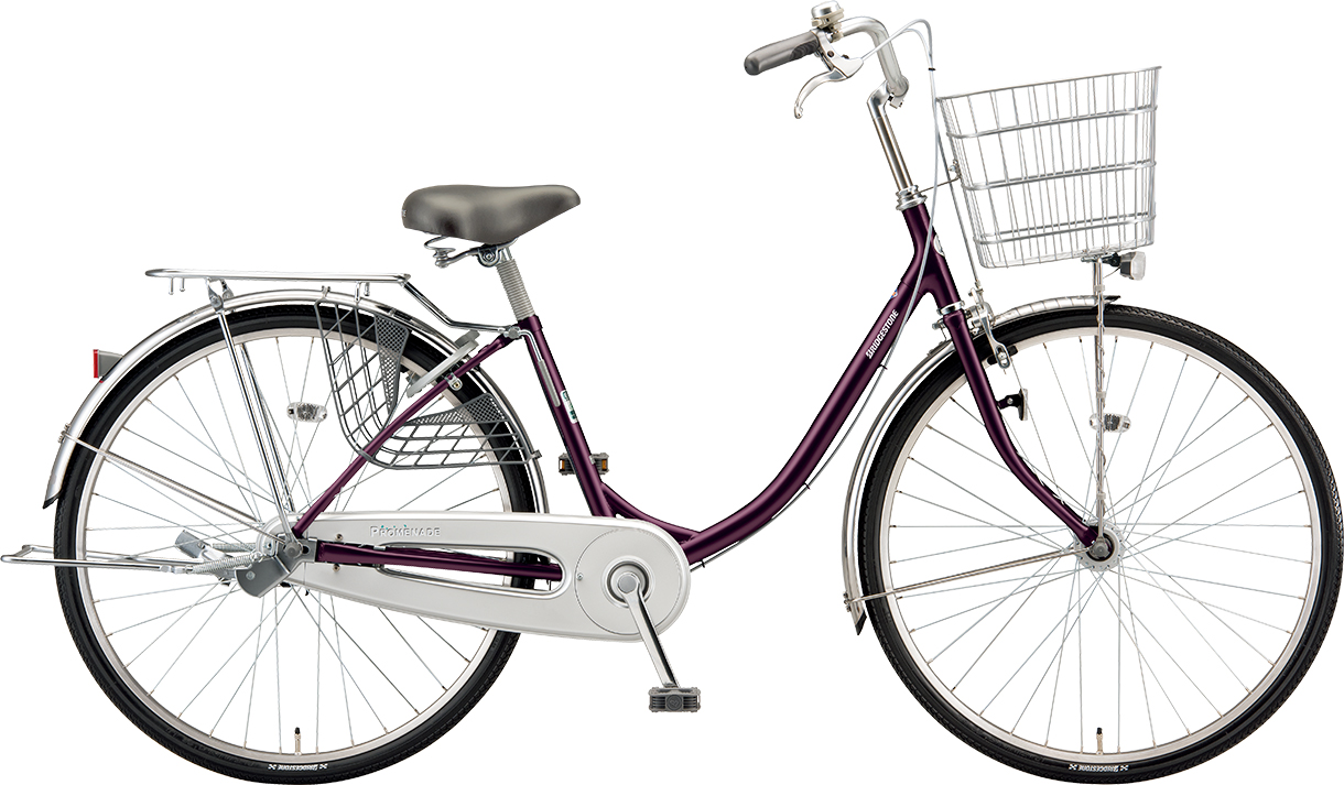買い物向け自転車 プロムナード U P.Xベリーパープル色の写真