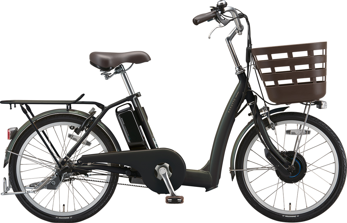 買い物向け電動アシスト自転車 ラクット 20/24インチ T.Xジェードオリーブ（ツヤ消しカラー）／20インチ色の写真