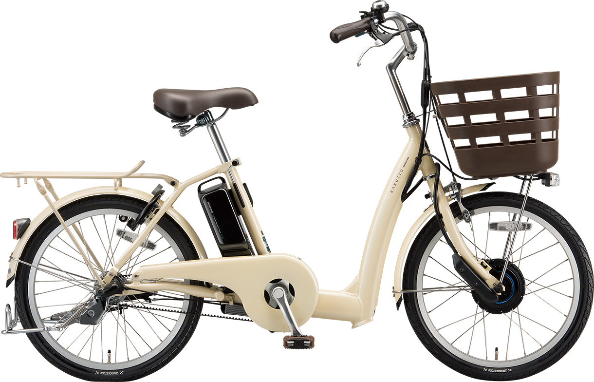 買い物向け電動アシスト自転車 ラクット 20/24インチ P.Xシルキーベージュ／20インチ色の写真