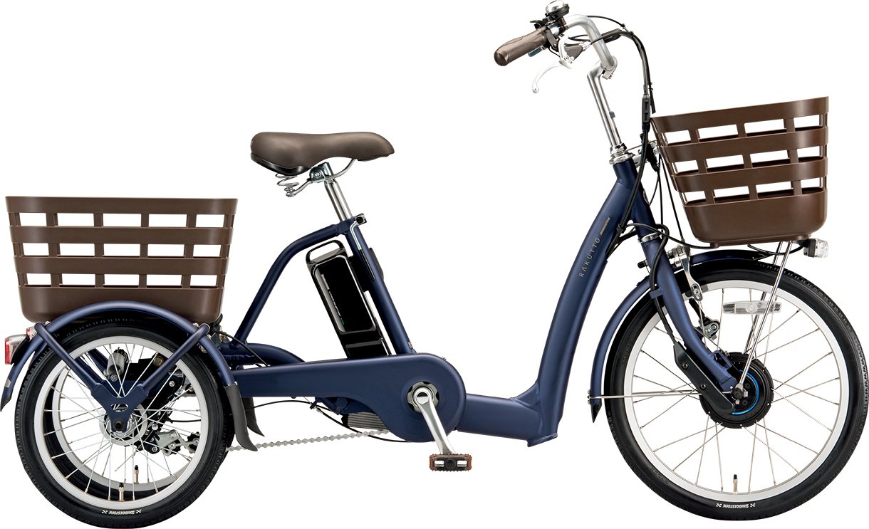 買い物向け電動アシスト自転車 ラクットワゴン T.Xサファイヤブルー（ツヤ消しカラー）色の写真