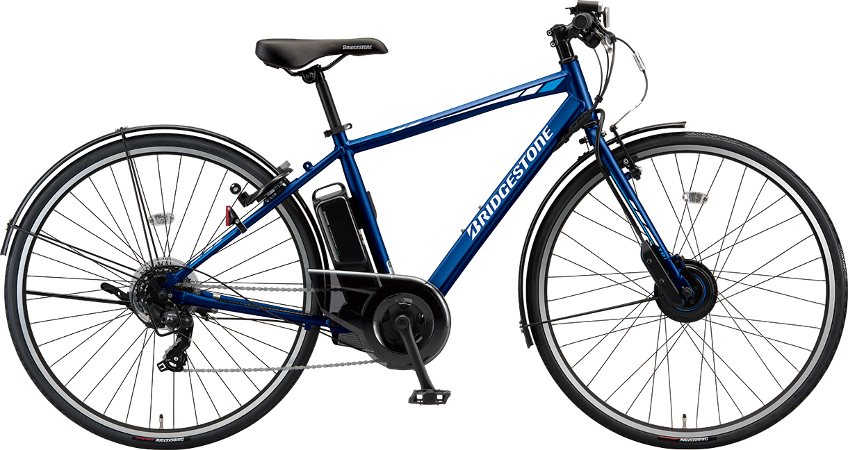 スポーツ向け電動アシスト自転車 ティービーワン e M.Xオーシャンブルー色の写真