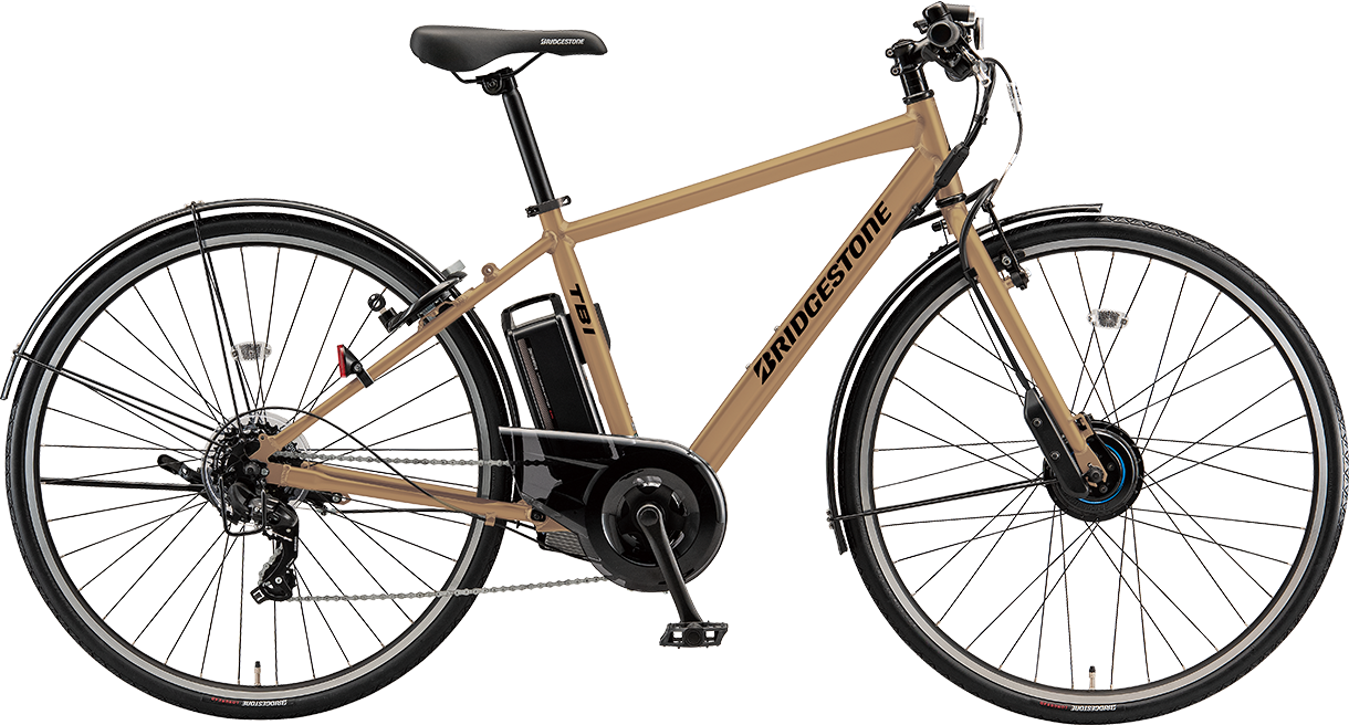 スポーツ向け電動アシスト自転車 ティービーワン e T.ランドベージュ（ツヤ消しカラー）色の写真