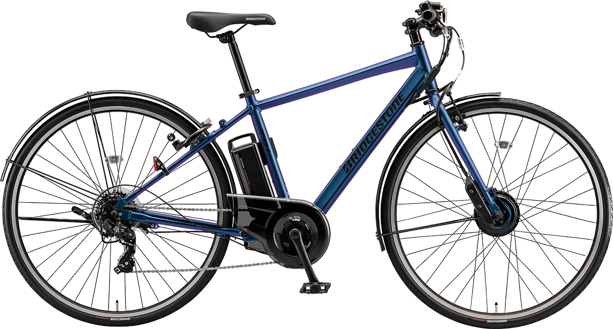 スポーツ向け電動アシスト自転車 ティービーワン e P.マジックブルー色の写真