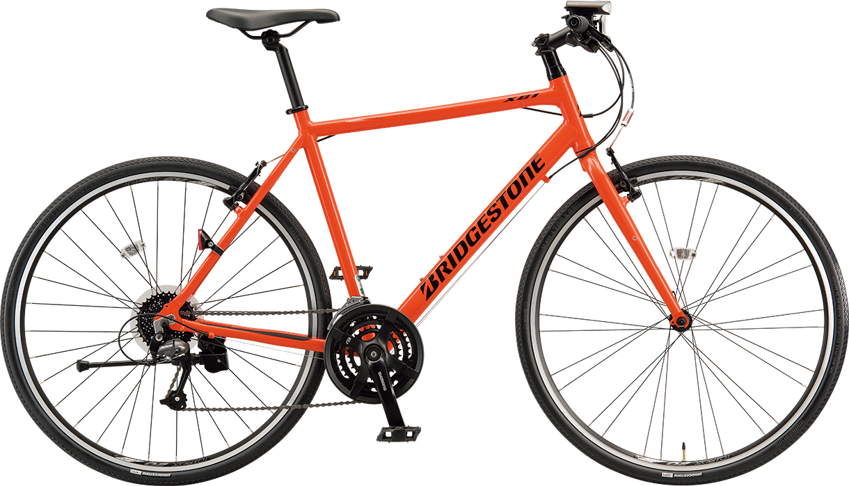 スポーツ向け自転車 エックスビーワン E.Xネオンオレンジ／フレームサイズ540mm色の写真