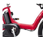 当社最大容量となる12.8Ahバッテリー採用の 大容量モデルを