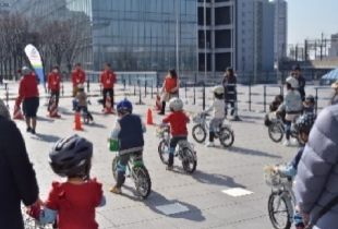 キッズサイクル試乗会の写真