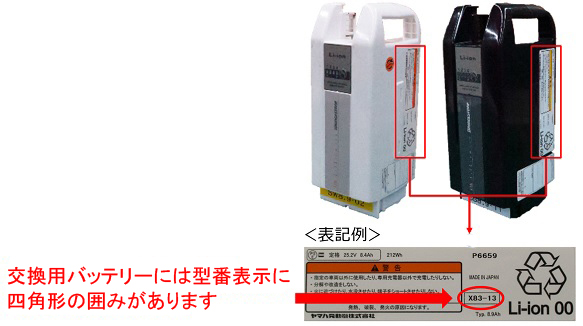 パーツブリヂストン 8.9Ah電動自転車用充電池 X83-33 リコール交換分　未開封