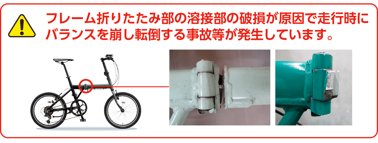 折りたたみ自転車「シルヴァF６F・F８F」製品回収（返金）のお知らせ 