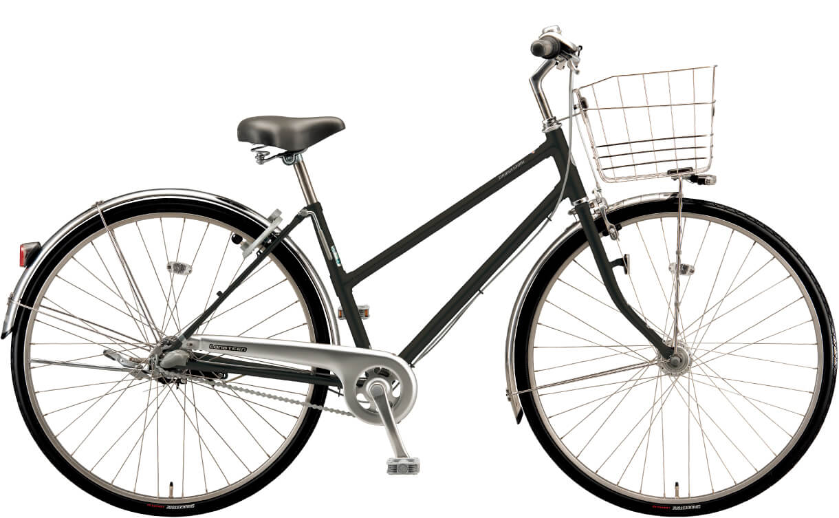 通学・通勤向け自転車 ロングティーン デラックス P.Xクリスタルブラック/チェーンモデル/ S型色の写真