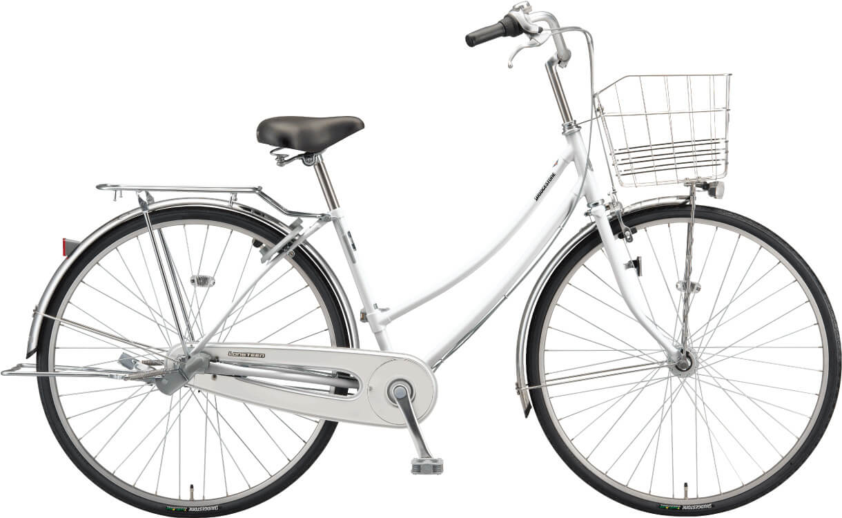 通学・通勤向け自転車 ロングティーン スタンダード P.Xシャンパンホワイト/W型色の写真