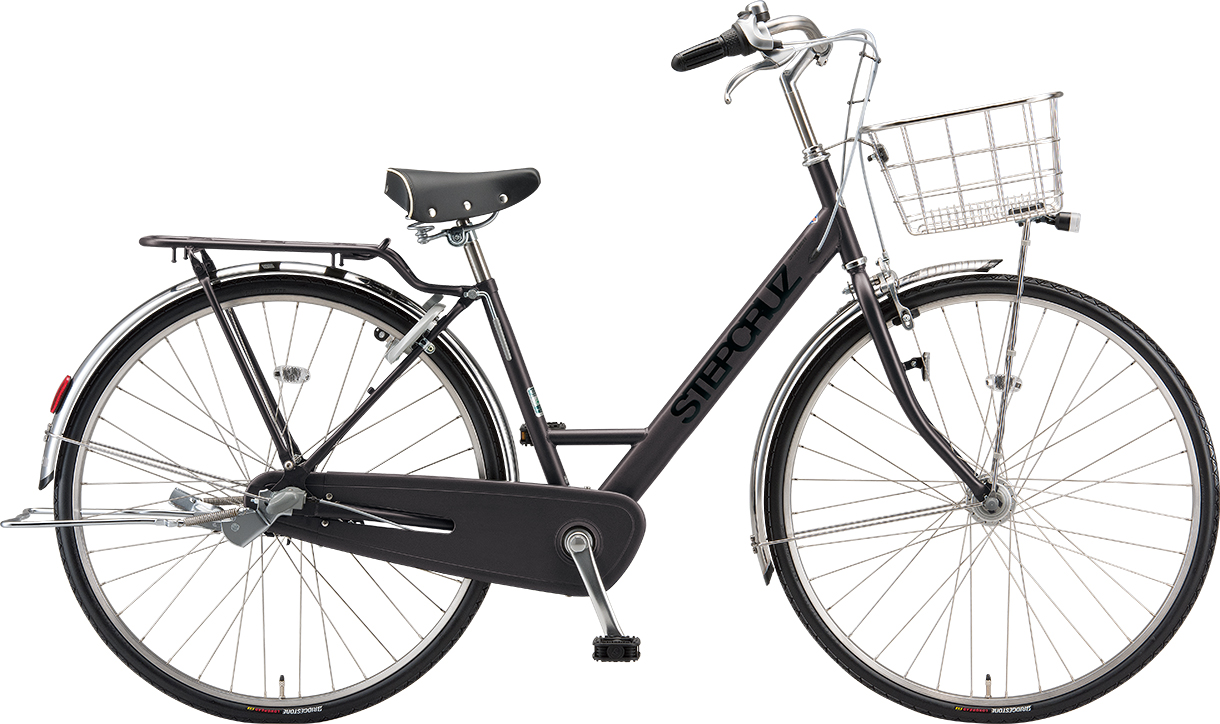 通学・通勤向け自転車 ステップクルーズ デラックス T.Xクロツヤケシ(ツヤ消しカラー)/チェーンモデル色の写真